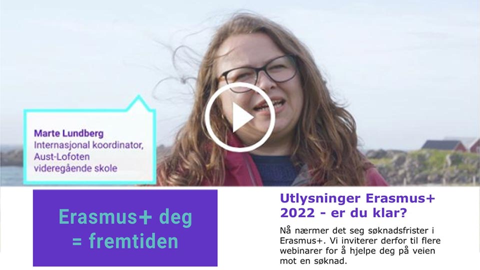Delta på webinarer om Erasmus+ Delta på webinarer om Erasmus+