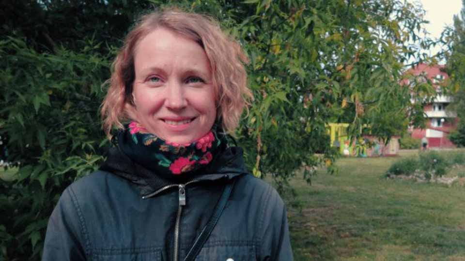Karin Jacobson Karin Jacobson grundade tillsammans med Anna Seltman klimatnätverket för folkhögskolepersonal i Sverige. Foto: Marja Beckman