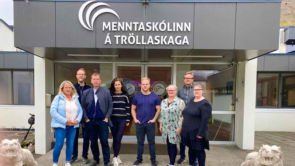 Partners i projektet är fyra vuxenutbildningsanordnare i Norden. Under hösten har arbetsgruppen gjort studiebesök på Island och i Sverige. Foto: Privat