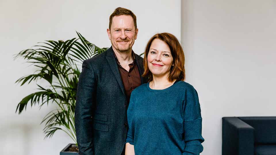 Niklas Wahlström och Malin Wikström