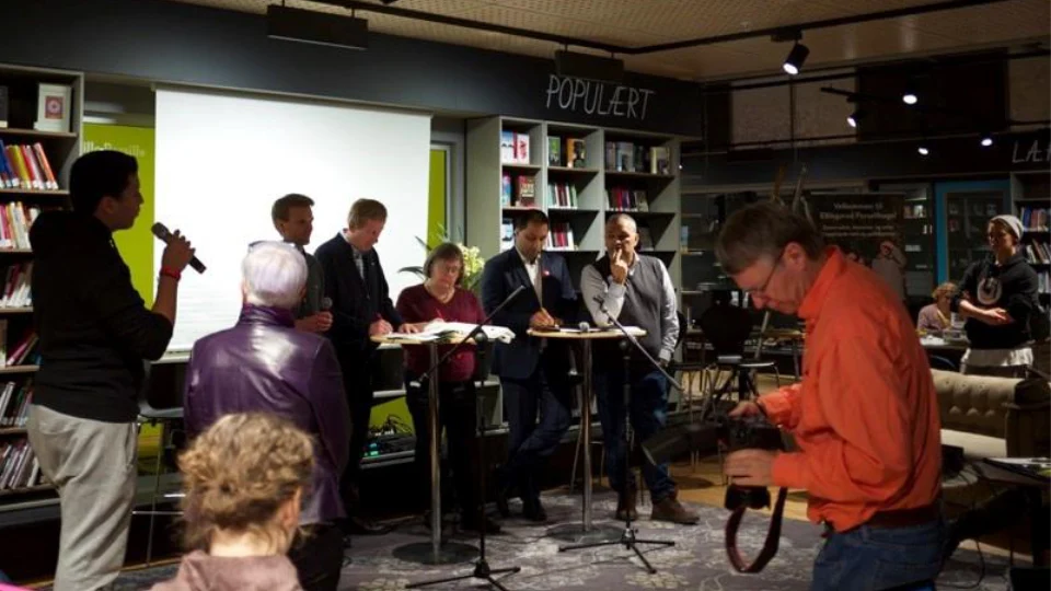 Panel of local politicians at the local climate summit, Photo: Naturvernforbundet Groruddalen Panel of local politicians at the local climate summit