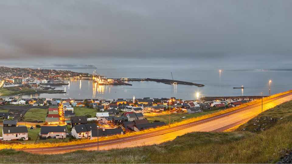 Torshavn city, Faroe islands capital town