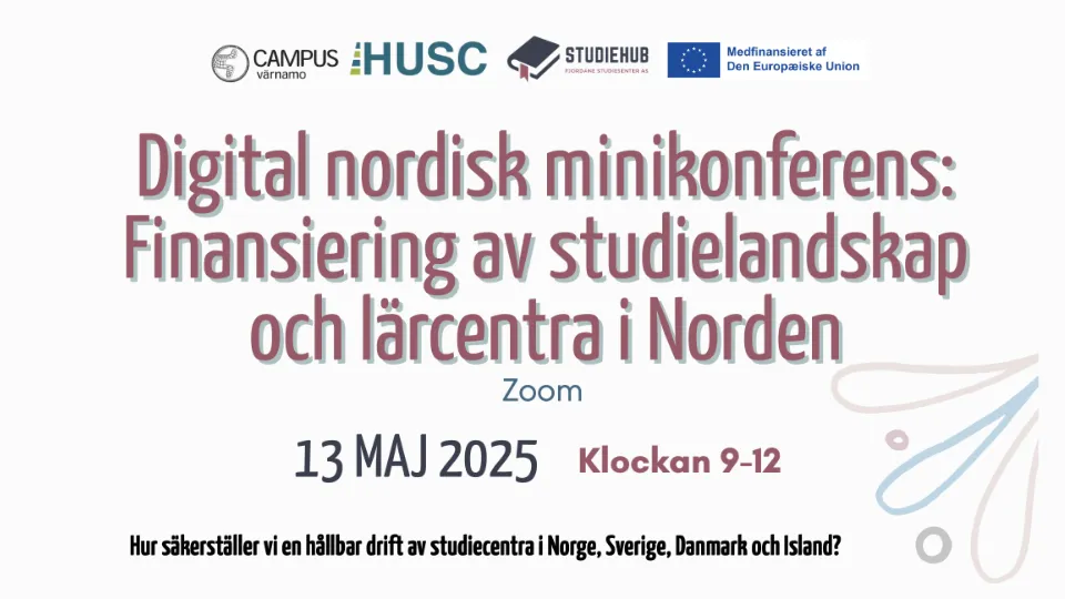 Nordisk minikonferens: Finansiering av studielandskap och lärcentra i Norden