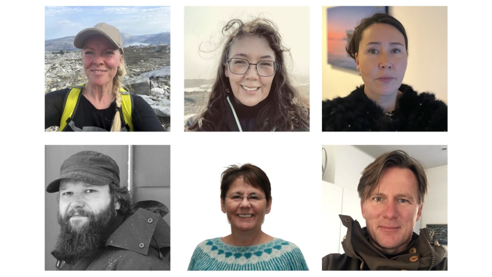 Grønlandsk ungeprojekt-gruppe medlemmer Lene Andersen, Bolethe Hammeken, Tanja Knudsen, Bjørn Bøgh Eld, Sonja Christensen og Jimmy Hymøller